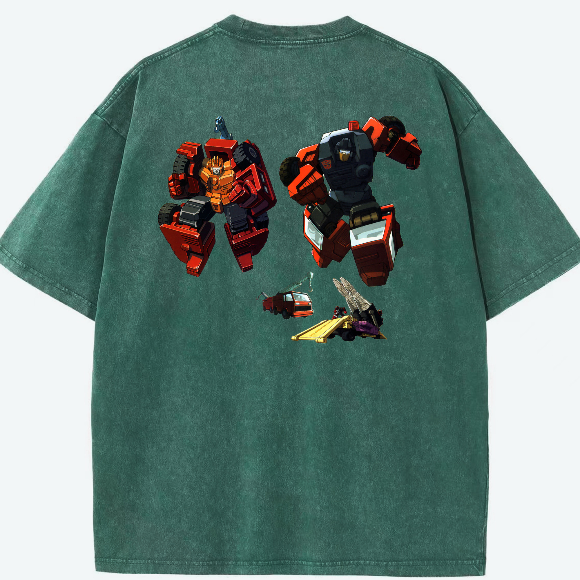 （画像用）  綿100% ヴィンテージ風 半袖Tシャツ（背面プリント）